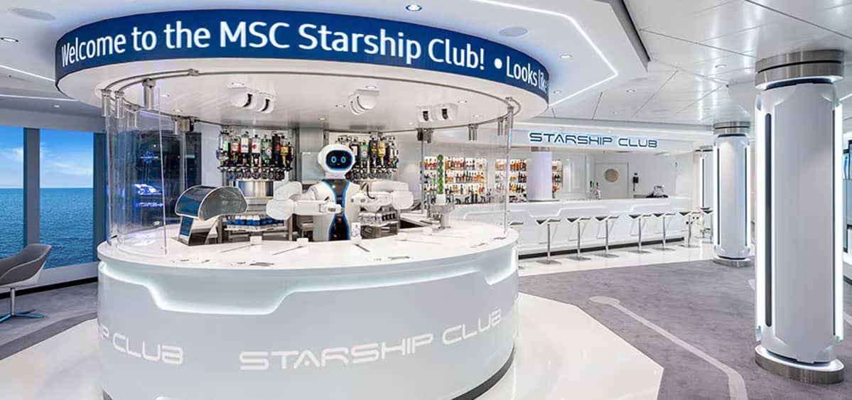 1- MSC STARSHIP CLUB <br> EL PRIMER BAR GALÁCTICO EN EL MAR