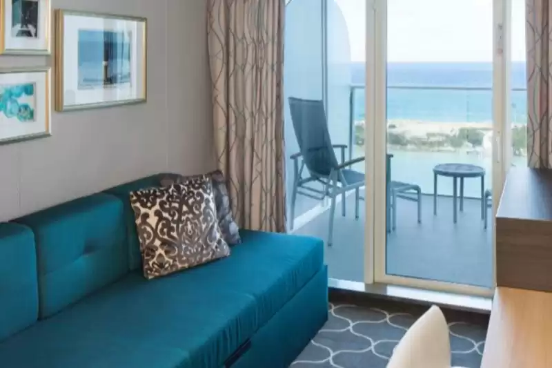 Cabina con vista al mar ultra espaciosa con gran balcón