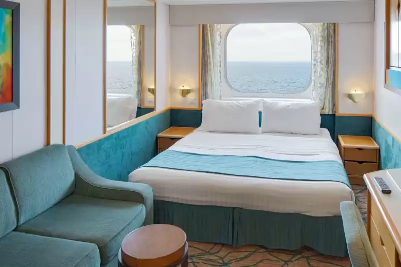 Cabina comunicada con vista al mar